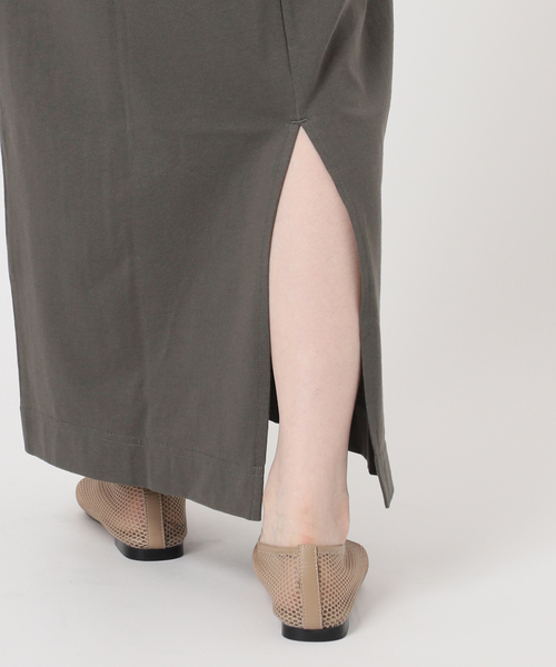 JOURNAL STANDARD relume（ジャーナルスタンダード　レリューム）の「ドルマンスリーブカットソーワンピース（ワンピース・レディース・チャコールグレー/ブラウン系その他・FREE）」の6枚目の写真