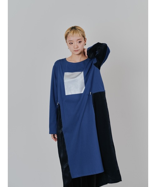 DOLLUPOOPS（ドールアップウップス）の「箔プリントカットソーワンピース（ワンピース・レディース・ブルー/ブラック/ブラウン・38）」の18枚目の写真