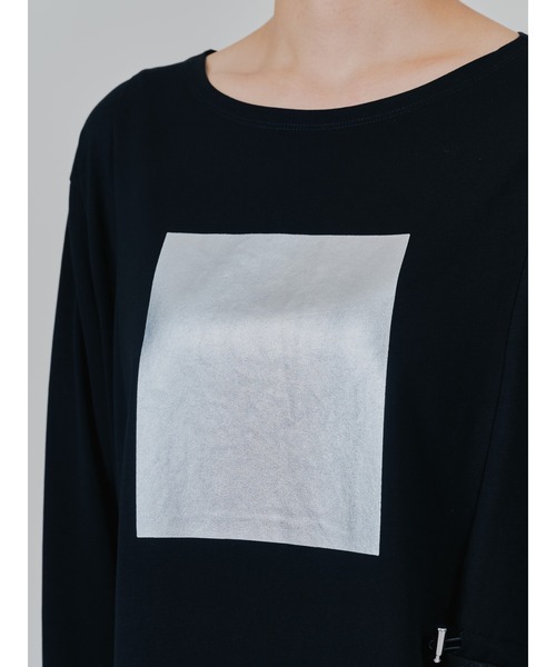 DOLLUPOOPS（ドールアップウップス）の「箔プリントカットソーワンピース（ワンピース・レディース・ブルー/ブラック/ブラウン・38）」の9枚目の写真