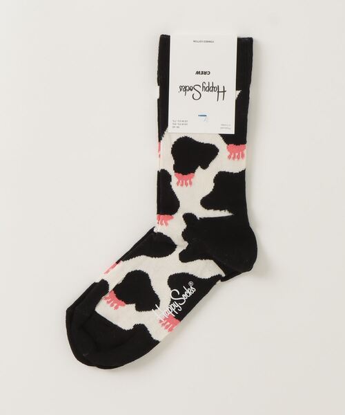 Happy Socks(ハッピーソックス)の「■HAPPY SOCKS■キャッチーデザインソックス(ソックス/靴下・レディース・ブラック・SMALL)」の2枚目の写真