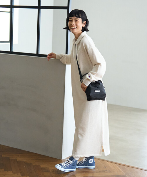 セール】Champion × FREAK'S STORE/チャンピオン 別注 ポロワンピース