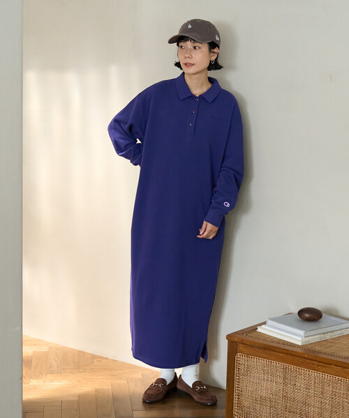 セール】Champion × FREAK'S STORE/チャンピオン 別注 ポロワンピース