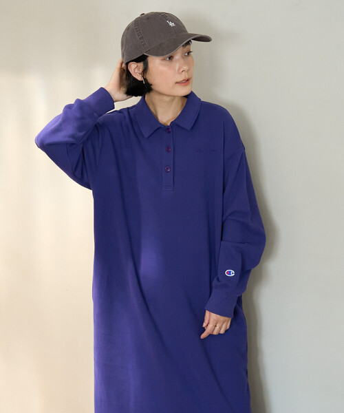 セール】Champion × FREAK'S STORE/チャンピオン 別注 ポロワンピース