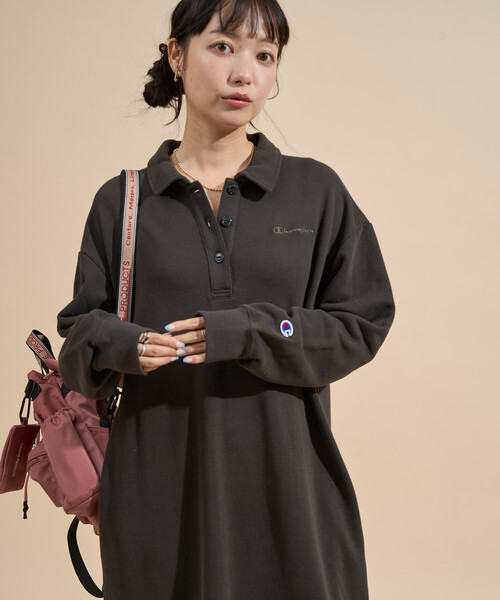 セール】Champion × FREAK'S STORE/チャンピオン 別注 ポロワンピース