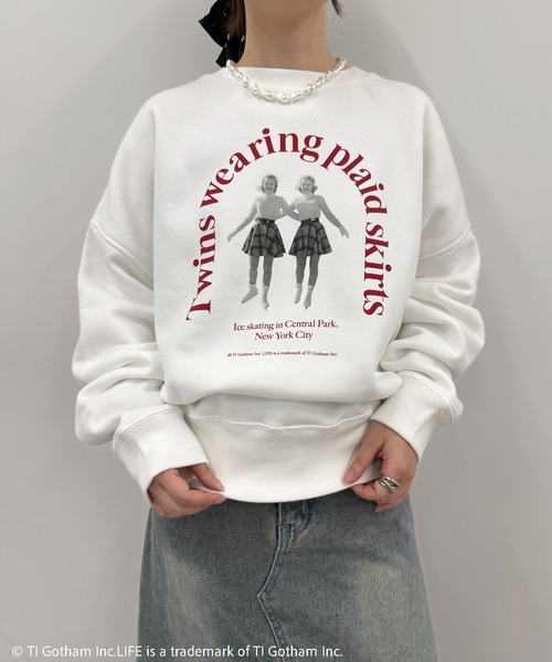 GOOD ROCK SPEED（グッドロックスピード）の「【GOOD ROCK SPEED】LIFE PICTURE COLLECTION クルーネックスウェット（スウェット・レディース・アッシュ/ブラック/ホワイト・FREE）」の13枚目の写真