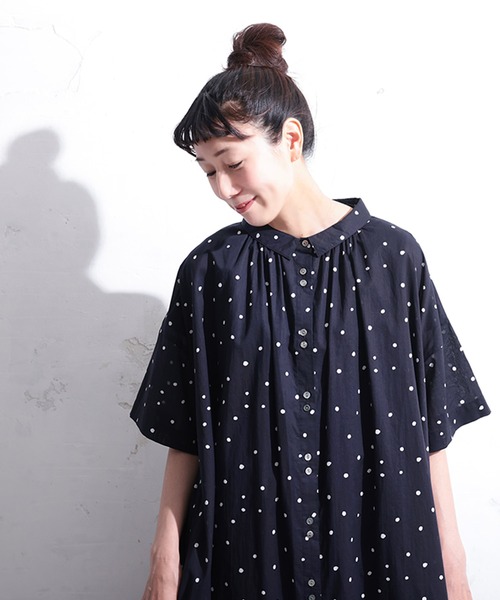 soulberry(ソウルベリー)の「星屑のワンピース(ワンピース・レディース・ネイビー・L/M/LL/3L/4L/5L)」の4枚目の写真