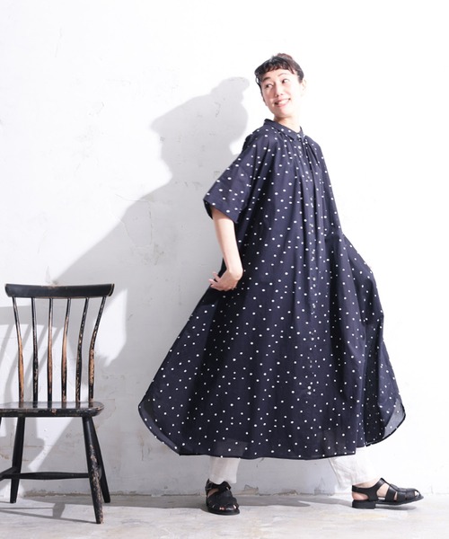 soulberry(ソウルベリー)の「星屑のワンピース(ワンピース・レディース・ネイビー・L/M/LL/3L/4L/5L)」の10枚目の写真