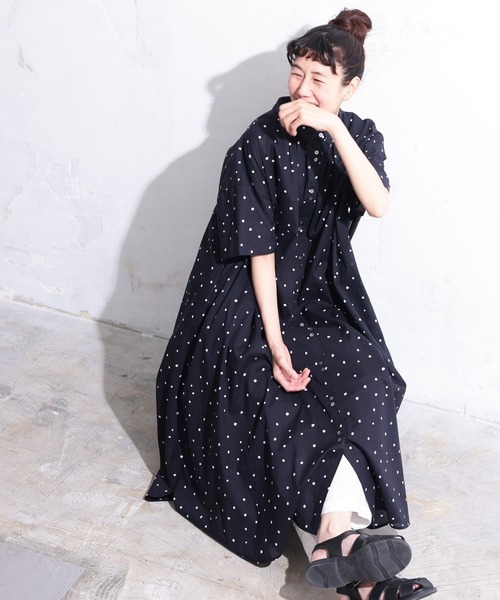 soulberry(ソウルベリー)の「星屑のワンピース(ワンピース・レディース・ネイビー・L/M/LL/3L/4L/5L)」の11枚目の写真