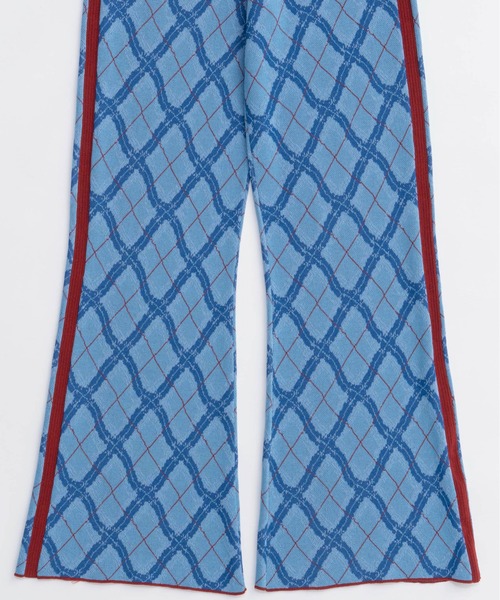 MAISON SPECIAL(メゾンスペシャル)の「Plaid Straight Knit Pants/チェックストレートニットパンツ(その他パンツ・レディース・グリーン/ブルー・38/36)」の11枚目の写真