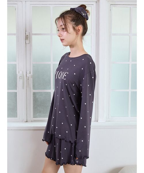 セール】【USAGI ONLINE/ZOZO限定】【接触冷感】ハート柄ロンT＆