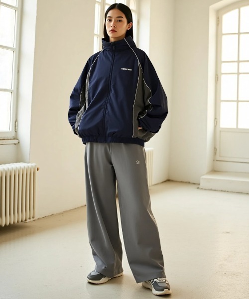 セール】2025AW CONVERSE /コンバース ナイロン 撥水 ラグラン切替