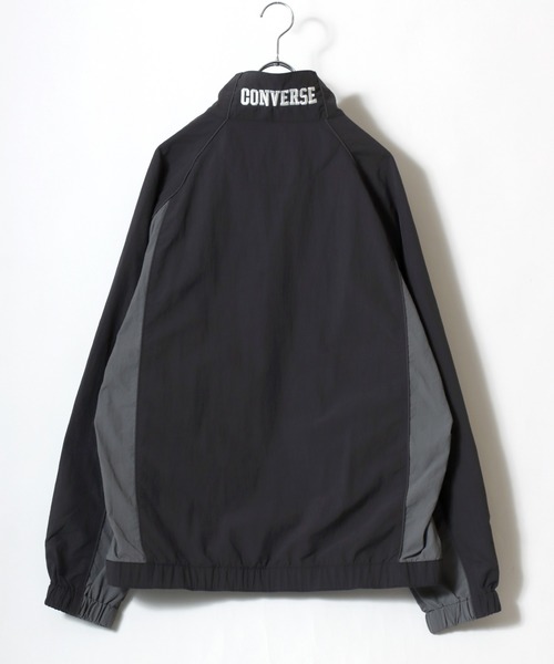 S　ナイロンジャケット 切り替え コットン 三角ロゴ 極美品 希少 黒 S ナイロンジャケット 切り替え コットン 三角ロゴ 極美品 希少 黒