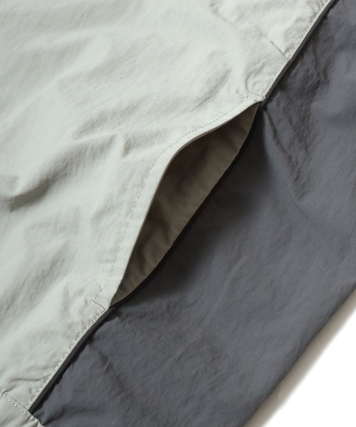 CONVERSE（コンバース）の「2026SS CONVERSE /コンバース ナイロン 撥水 ラグラン切替 ワンポイントロゴ刺繍 トラックジャケット スタンドジップアップブルゾン【セットアップ対応】（ナイロンジャケット・メンズ・アイボリー/ブラック/ネイビー・LL/M/L）」の15枚目の写真