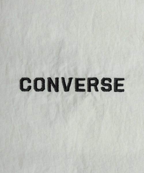 CONVERSE（コンバース）の「2026SS CONVERSE /コンバース ナイロン 撥水 ラグラン切替 ワンポイントロゴ刺繍 トラックジャケット スタンドジップアップブルゾン【セットアップ対応】（ナイロンジャケット・メンズ・アイボリー/ブラック/ネイビー・LL/M/L）」の10枚目の写真