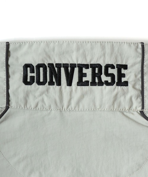 CONVERSE（コンバース）の「2026SS CONVERSE /コンバース ナイロン 撥水 ラグラン切替 ワンポイントロゴ刺繍 トラックジャケット スタンドジップアップブルゾン【セットアップ対応】（ナイロンジャケット・メンズ・アイボリー/ブラック/ネイビー・LL/M/L）」の19枚目の写真