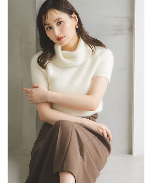 SNIDEL（スナイデル）の「ベルトデザインタイトスカート（スカート・レディース・ブラウン/グレー/アイボリー・0/1）」の9枚目の写真