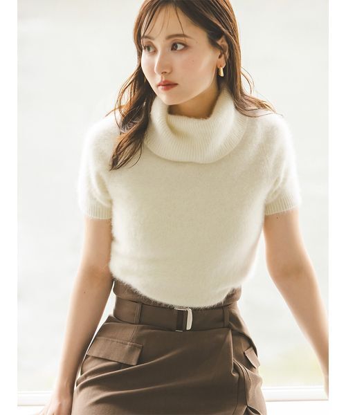 SNIDEL（スナイデル）の「ベルトデザインタイトスカート（スカート・レディース・ブラウン/グレー/アイボリー・0/1）」の10枚目の写真