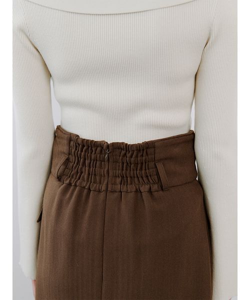 SNIDEL（スナイデル）の「ベルトデザインタイトスカート（スカート・レディース・ブラウン/グレー/アイボリー・0/1）」の16枚目の写真