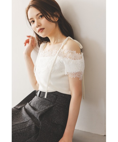 SNIDEL（スナイデル）の「ベルトデザインタイトスカート（スカート・レディース・ブラウン/グレー/アイボリー・0/1）」の4枚目の写真