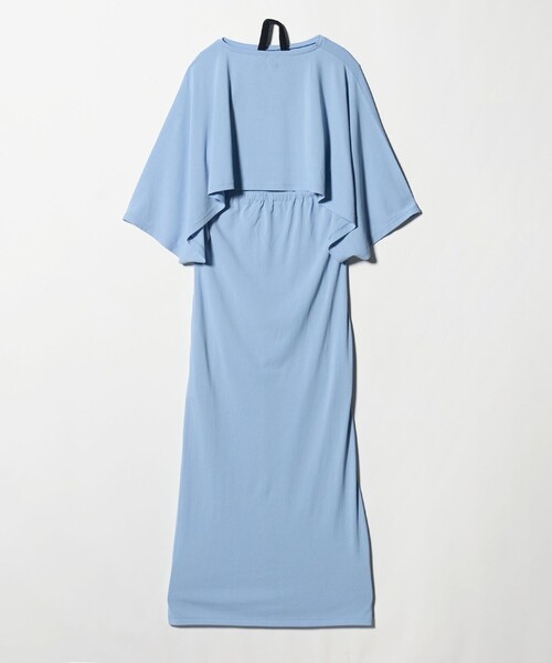 6（ロク）の「＜6(ROKU)＞ケープ ホルターネック ワンピース（ワンピース・レディース・ライトブルー/ブラック・38/36）」の13枚目の写真