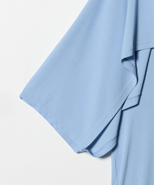6（ロク）の「＜6(ROKU)＞ケープ ホルターネック ワンピース（ワンピース・レディース・ライトブルー/ブラック・38/36）」の15枚目の写真
