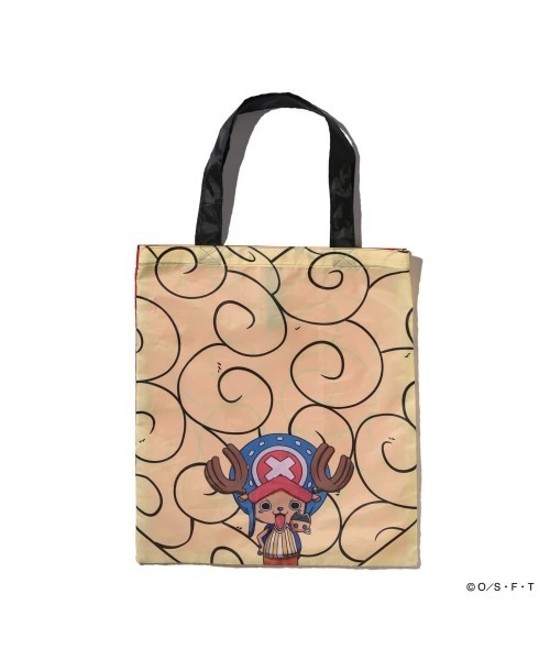 SPALDING(スポルディング)の「【SPALDING/スポルディング】パッカブルトートバッグ ONE PIECE/アニメワンピース(トートバッグ・メンズ・パープル/オレンジ/ホワイト×レッド・FREE)」の2枚目の写真