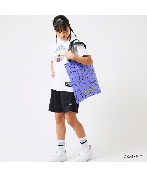 SPALDING(スポルディング)の「【SPALDING/スポルディング】パッカブルトートバッグ ONE PIECE/アニメワンピース(トートバッグ・メンズ・パープル/オレンジ/ホワイト×レッド・FREE)」の4枚目の写真