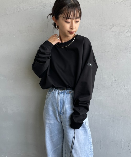 TATRAS（タトラス）の「[TATRAS/タトラス] OSMO クルーネック ロングスリーブTシャツ（Tシャツ/カットソー・レディース・ブラック・1/2/3）」の4枚目の写真