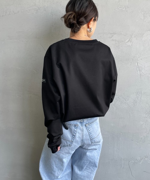 TATRAS（タトラス）の「[TATRAS/タトラス] OSMO クルーネック ロングスリーブTシャツ（Tシャツ/カットソー・レディース・ブラック・1/2/3）」の6枚目の写真