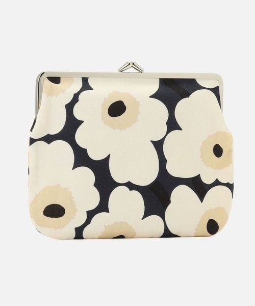 marimekko(マリメッコ)の「Mini Unikko / Puolikas Kukkaro pouch(ポーチ・レディース・ホワイト×ネイビー・FREE)」の2枚目の写真