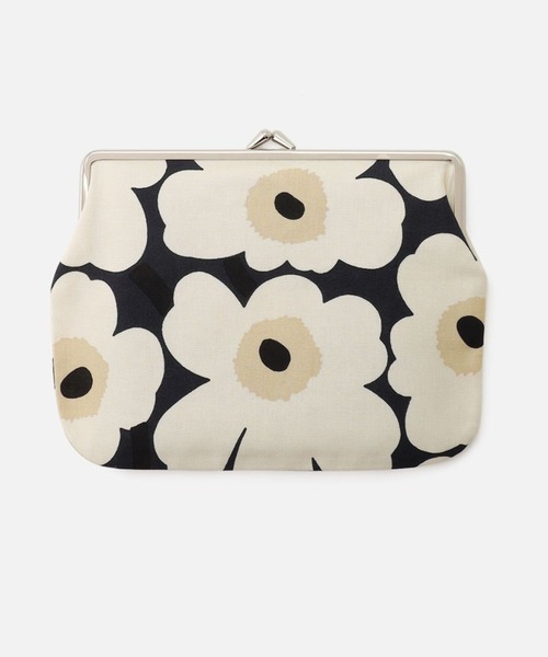 marimekko(マリメッコ)の「Mini Unikko / Puolikas Kukkaro pouch(ポーチ・レディース・ホワイト×ネイビー・FREE)」の3枚目の写真