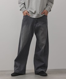 Curved Wide-Leg Denim Pants　デニムカーブワイドパンツ
