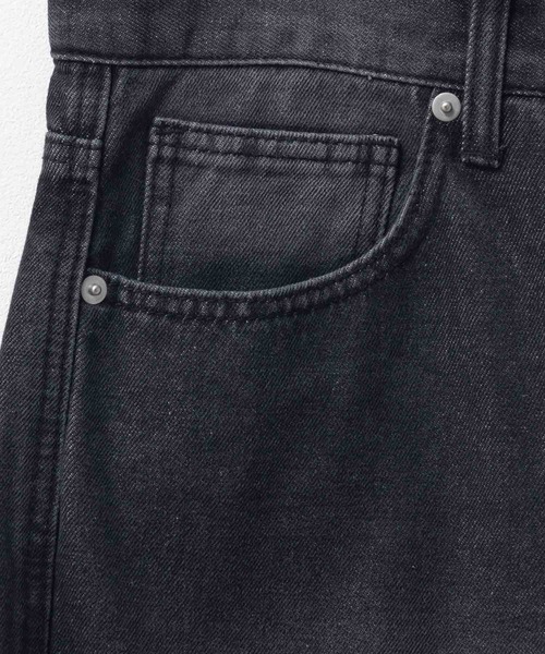 Mac-House（マックハウス）の「Curved Wide-Leg Denim Pants　デニムカーブワイドパンツ（デニムパンツ・メンズ・ブラック/ブラウン/ブルー/グレー・S/L/M）」の5枚目の写真