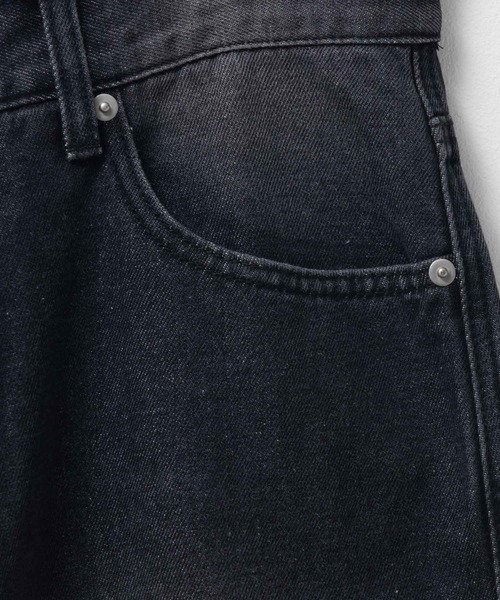 Mac-House（マックハウス）の「Curved Wide-Leg Denim Pants　デニムカーブワイドパンツ（デニムパンツ・メンズ・ブラック/ブラウン/ブルー/グレー・S/L/M）」の6枚目の写真