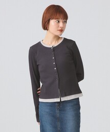 Ray BEAMS | RIB レイヤード カーディガン［手洗い可］(カーディガン/ボレロ)