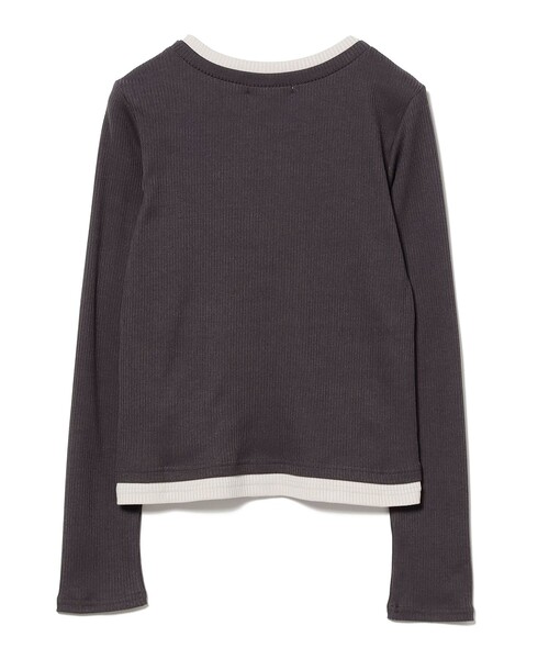 RayBeams レイヤード カーディガン［手洗い可］ RIB レイヤード カーディガン［手洗い可］（カーディガン/ボレロ