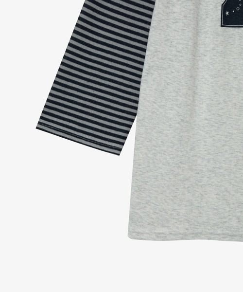 aeae（エーイーエーイー）の「STRIPE COMBI TEE（Tシャツ/カットソー・レディース・ネイビー/ブラウン・FREE）」の10枚目の写真