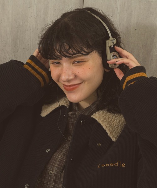 Zooodle（ズードル）の「Corduroy Boa Jacket - コーデュロイボアジャケット -（ブルゾン・メンズ・ブラック/ブラウン・LARGE/MEDIUM）」の9枚目の写真