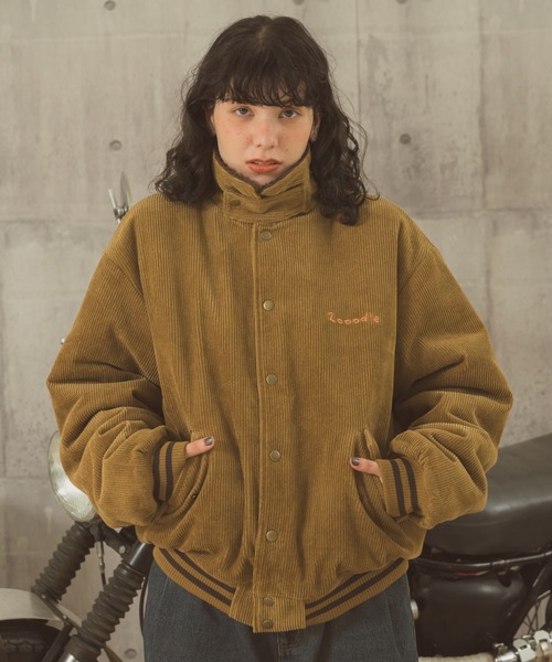 Zooodle（ズードル）の「Corduroy Boa Jacket - コーデュロイボアジャケット -（ブルゾン・メンズ・ブラック/ブラウン・LARGE/MEDIUM）」の12枚目の写真