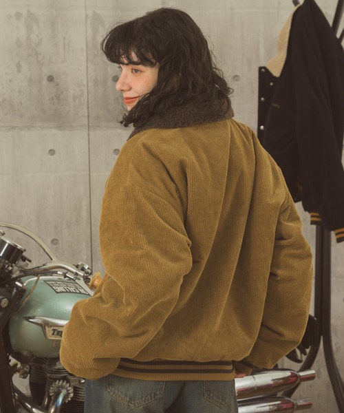 Zooodle（ズードル）の「Corduroy Boa Jacket - コーデュロイボアジャケット -（ブルゾン・メンズ・ブラック/ブラウン・LARGE/MEDIUM）」の15枚目の写真