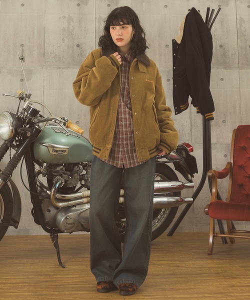 Zooodle（ズードル）の「Corduroy Boa Jacket - コーデュロイボアジャケット -（ブルゾン・メンズ・ブラック/ブラウン・LARGE/MEDIUM）」の17枚目の写真