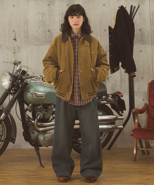 Zooodle（ズードル）の「Corduroy Boa Jacket - コーデュロイボアジャケット -（ブルゾン・メンズ・ブラック/ブラウン・LARGE/MEDIUM）」の18枚目の写真