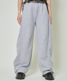 GORGE | 《裾ドロスト×ゆるストレート》レディース スウェットパンツ カーブシルエット 楽ちん 秋冬 美脚(その他パンツ)