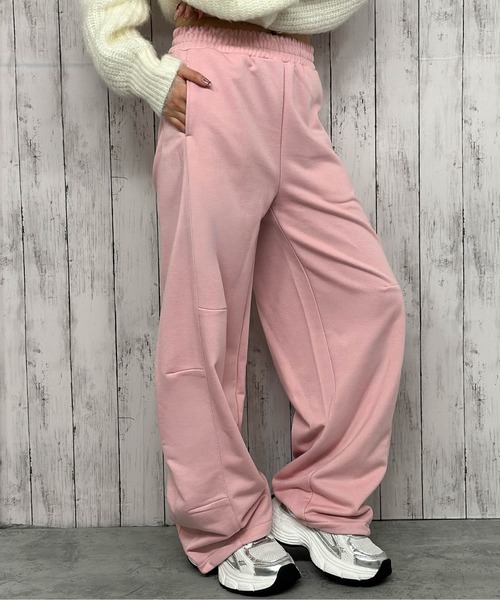 GORGE(ゴージ)の「《裾ドロスト×ゆるストレート》レディース スウェットパンツ カーブシルエット 楽ちん 秋冬 美脚(その他パンツ・レディース・グレー/ブラック/ブラウン/オートミール/ラベンダー/ピンク・F)」の20枚目の写真