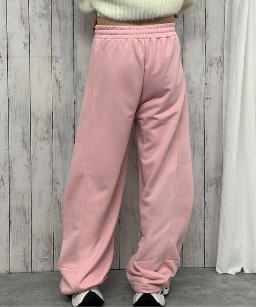 GORGE(ゴージ)の「《裾ドロスト×ゆるストレート》レディース スウェットパンツ カーブシルエット 楽ちん 秋冬 美脚(その他パンツ・レディース・グレー/ブラック/ブラウン/オートミール/ラベンダー/ピンク・F)」の19枚目の写真
