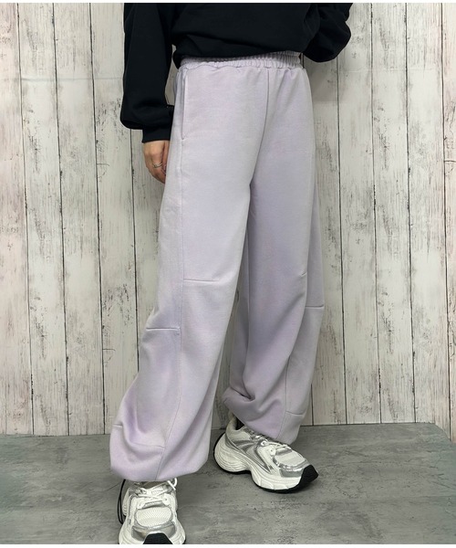 GORGE(ゴージ)の「《裾ドロスト×ゆるストレート》レディース スウェットパンツ カーブシルエット 楽ちん 秋冬 美脚(その他パンツ・レディース・グレー/ブラック/ブラウン/オートミール/ラベンダー/ピンク・F)」の17枚目の写真