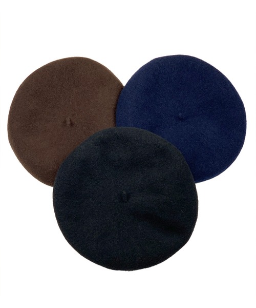 HUNTISM（ハンティズム）の「Rib Beret（ハンチング/ベレー帽・メンズ・ネイビー/ブラウン/ブラック・ONE SIZE）」の4枚目の写真