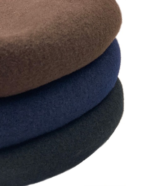 HUNTISM（ハンティズム）の「Rib Beret（ハンチング/ベレー帽・メンズ・ネイビー/ブラウン/ブラック・ONE SIZE）」の5枚目の写真