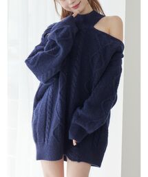 EATME | ダメージワンショルニット(ニット/セーター)