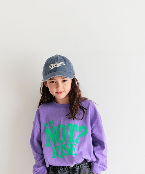 BAYFLOW（ベイフロー）の「[大人気!シーズンレスで着れる♪]アソートロゴBIG T(KIDS)（Tシャツ/カットソー・キッズ・オフホワイト/チャコール/パープル/グレー・140cm/130cm/120cm/110cm/150cm）」の11枚目の写真